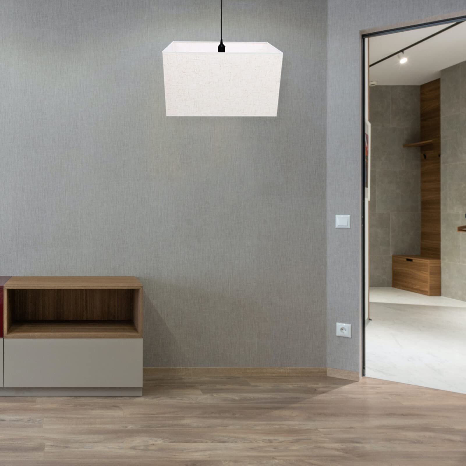 Uonlytech Paralume in Tessuto Lino 7.9 Pollici Coprilampada Antipolvere Per Lampada Da Tavolo Casa Studio Camera Da Letto Facile Da Installare