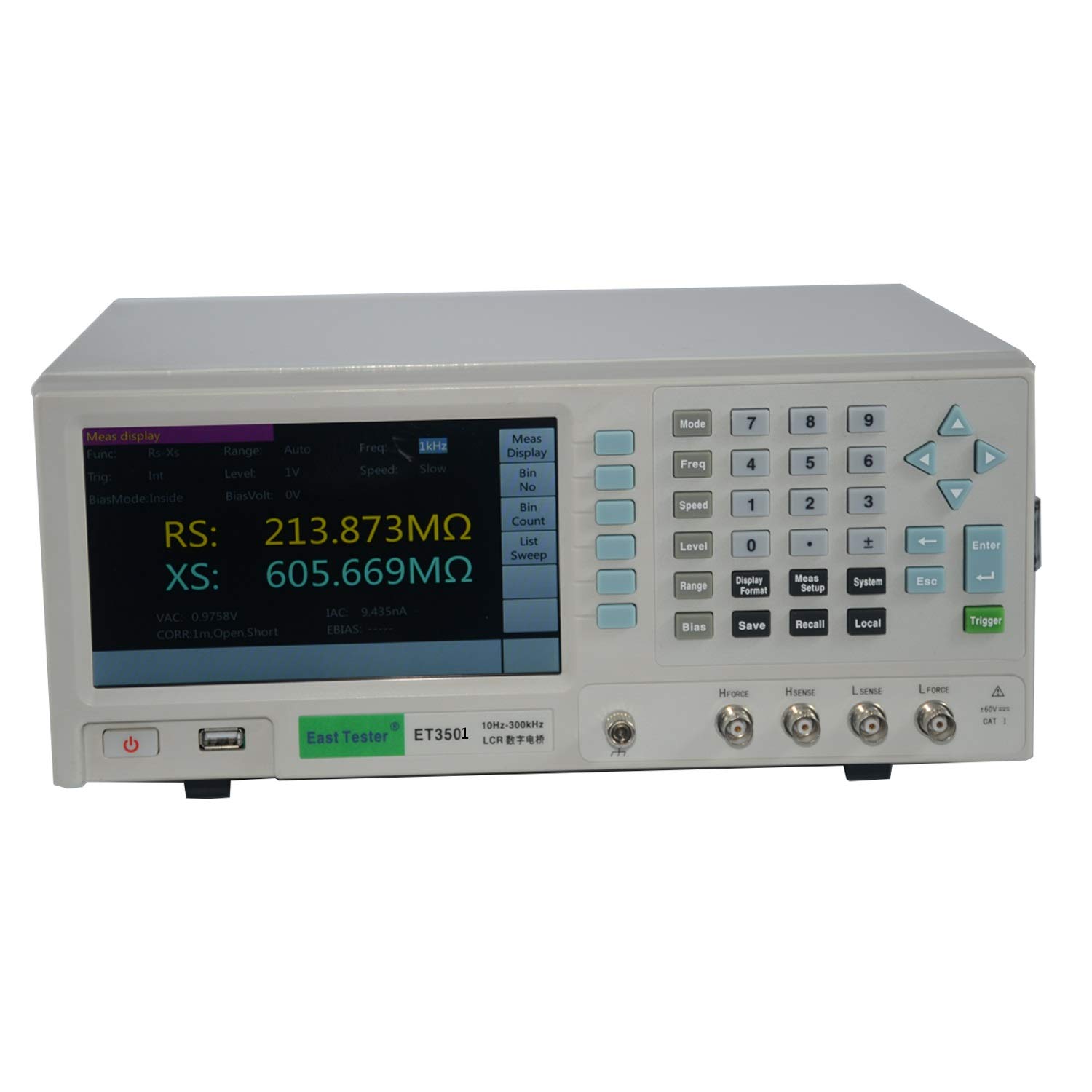 Gqnblvhzupdm One Color Lcr Meter, Digital Lcr Meter Et3501 Desktop High Precision Bridge +/-0.05% Accuracy, 10Hz~100Khz Measuring Range, 6 1/2 Digit Display Continuously 200-240V