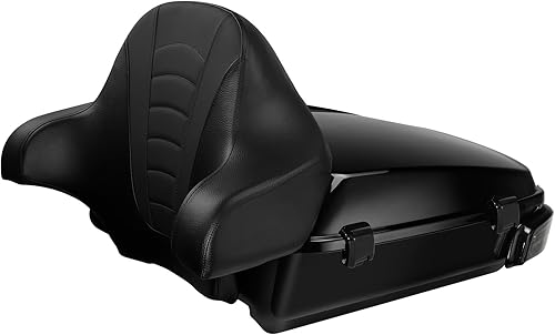 Miniatura 3 de TCMT Tronco con pestillo negro, luz LED para Harley Touring Street Glide Road King Electra Glide Ultra Classic FLHX FLHR FLHT 2014-2023