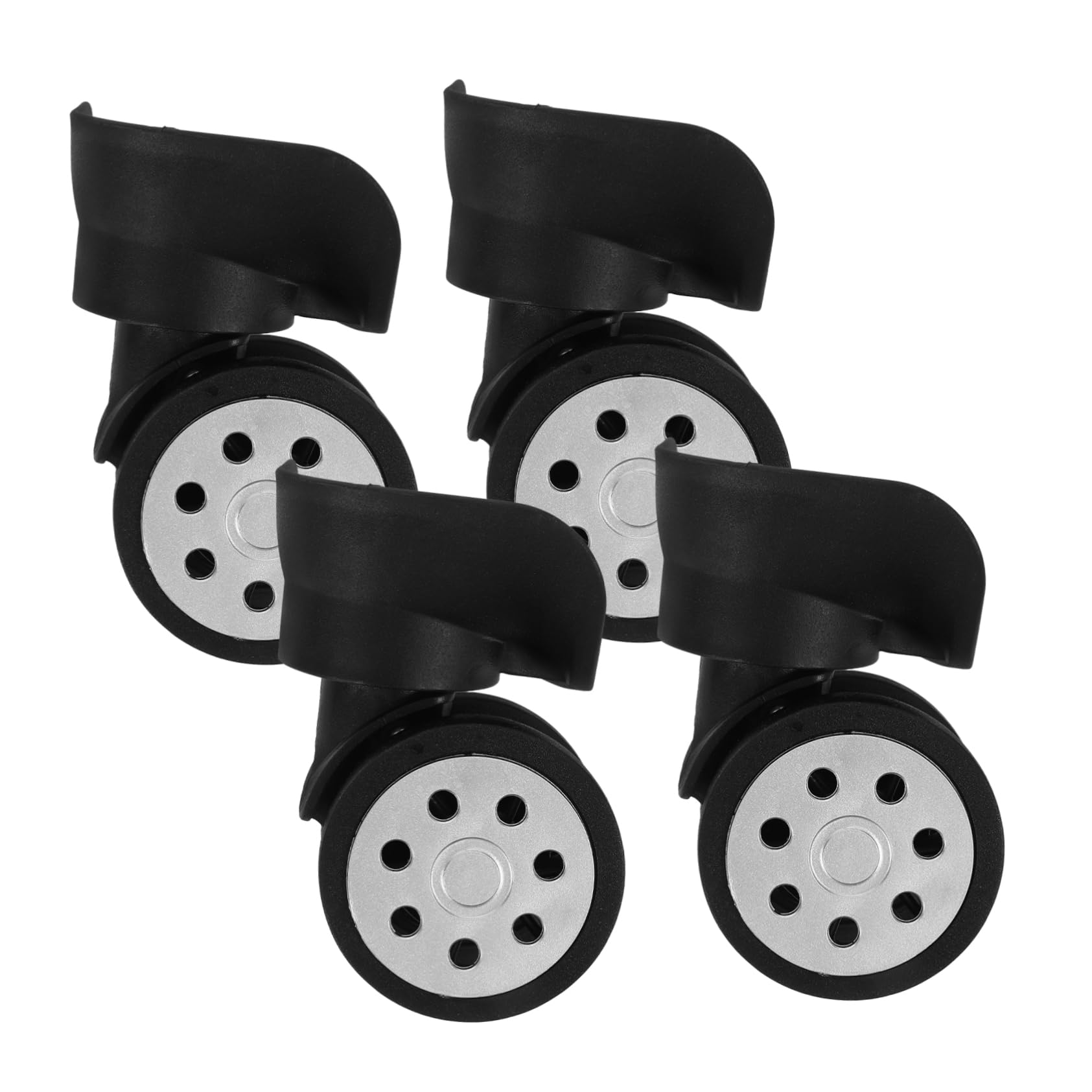 NUOBESTY 12 Piezas ruedas de maleta ruedas giratorias accesorios de viaje equipaje maleta ruedas de repuesto reemplazo de reparación de rueda de maleta rueda giratoria de equipaje plástico