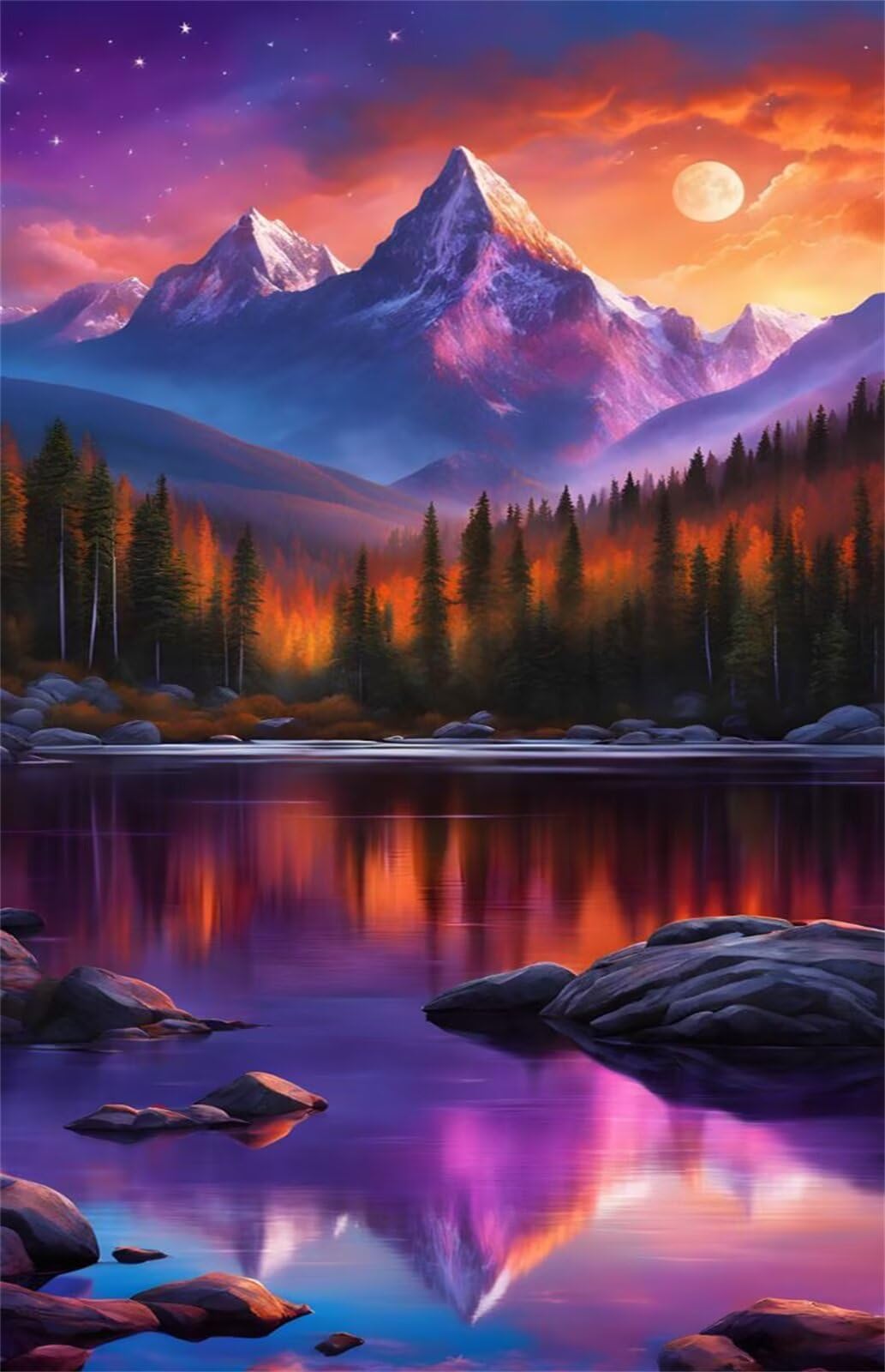 Puzzle 2000 Pezzi Lago Giungla Montagna Puzzle Classici, Giochi Rilassamento e Intelligence, Puzzles Impossible, Idea Regalo Uomo e Donna