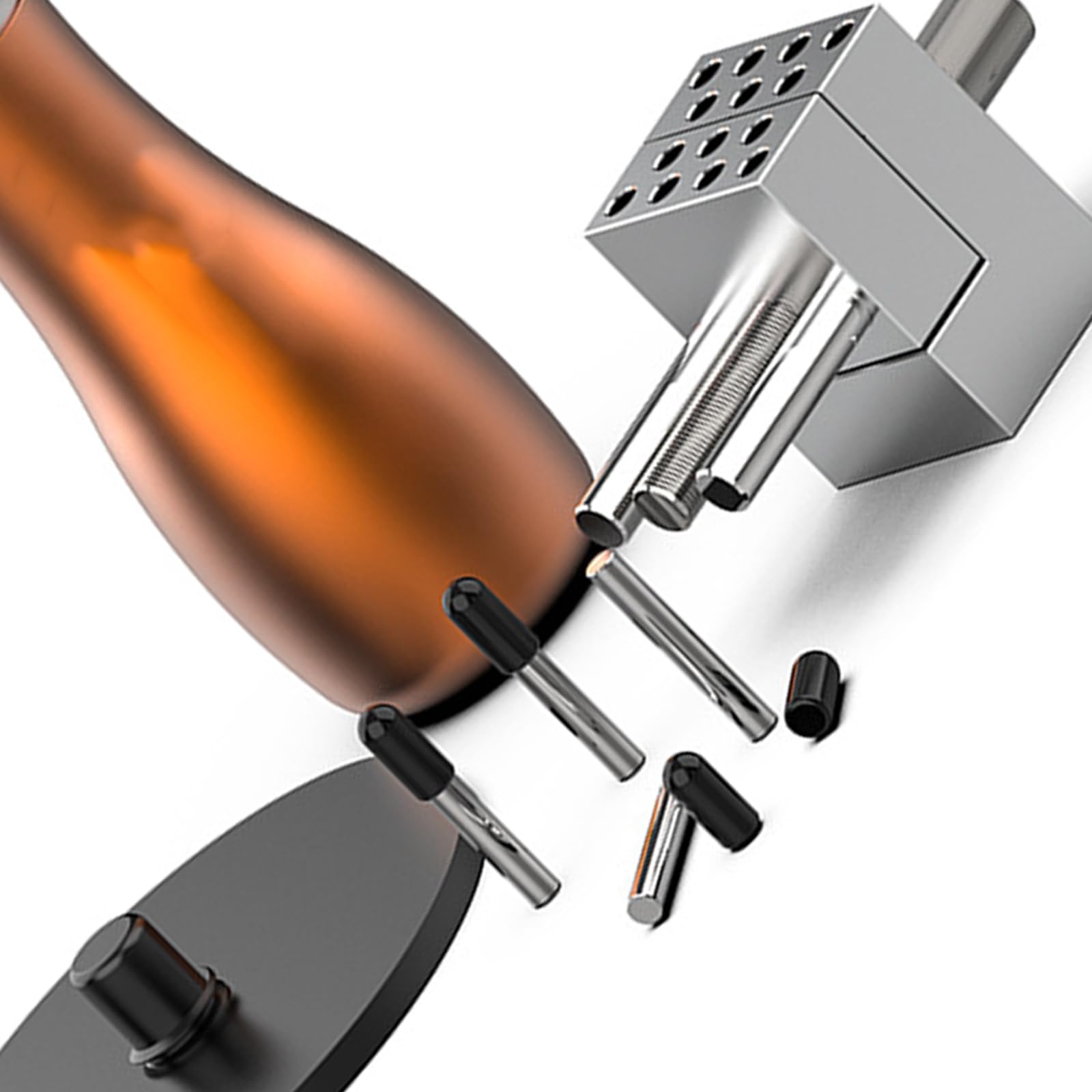 Morsetto multiangolo in alluminio con saloni a molla rapidi a molla, morsetto flessibile per il modello di caricamento a molla, modello di rilascio rapido