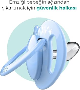Mamajoo Ortodontik Emzik, 12+ Ay, Powder Blue, İkili | Geniş Hava Delikli, Saklama ve Sterilizasyon Kutulu