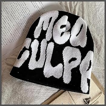 GFLPO MEA Culpa Beanie Y2k Beanie Women Beanie Y2k Hat Graphic