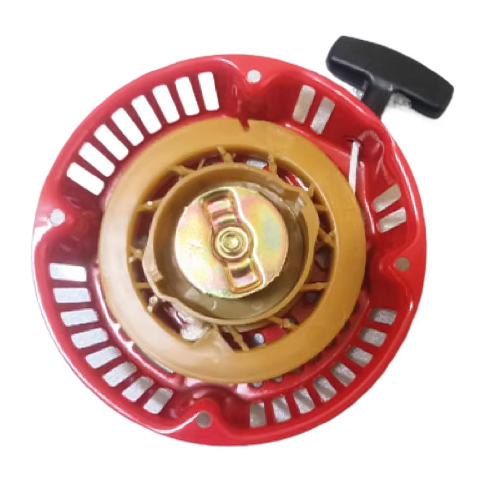 Arrancador de retroceso 4 pernos Altura 48 mm Polea de arranque por cuerda Cubierta de resorte de rebobinado Conjunto de agarre de cuerda Compatible con 170F