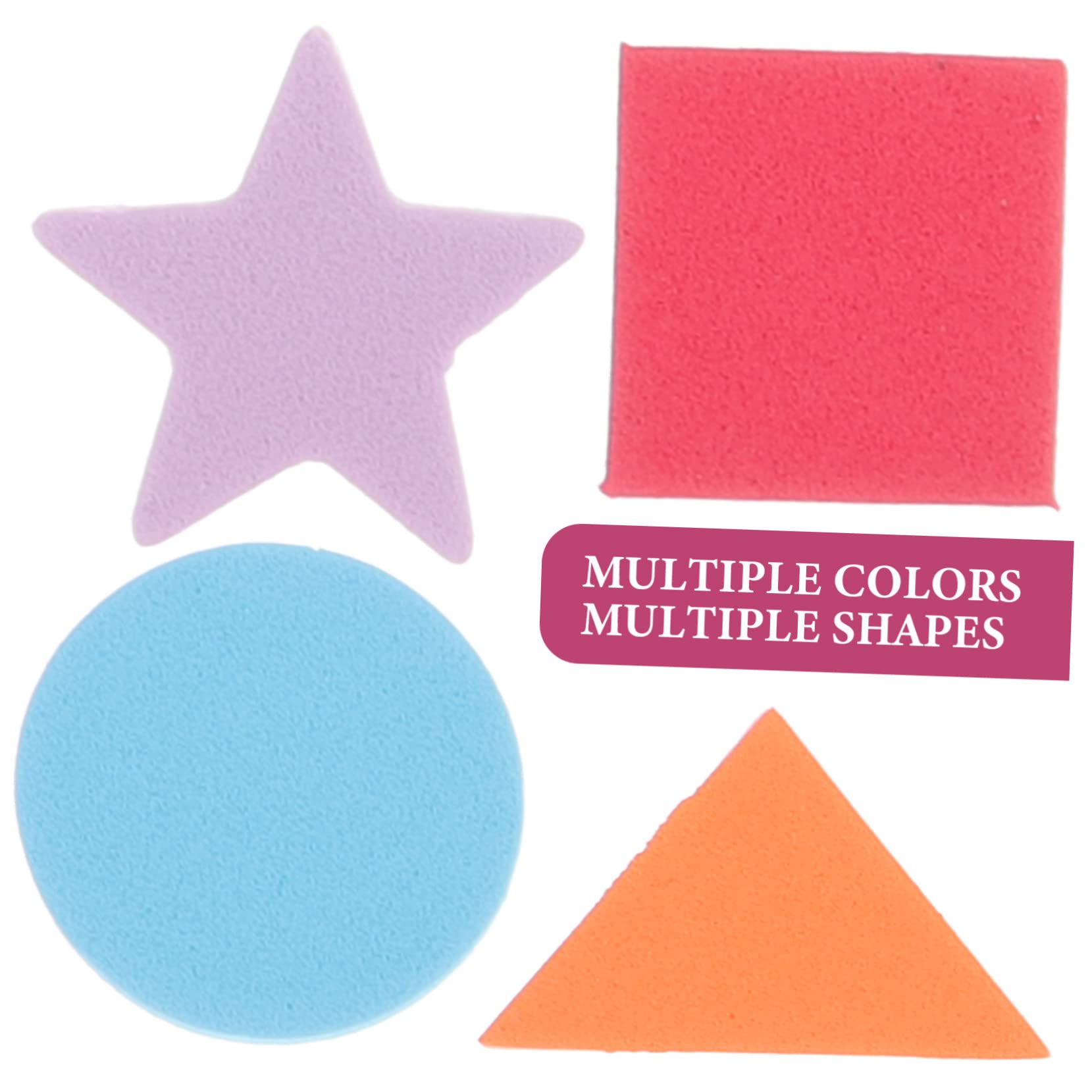 SHINEOFI 4juegos Pegatinas Geométricas Autoadhesivas Para Niño Niña De Espuma Colorida Para Manualidades y Decoración Infantil Para Scrapbooking y Proyectos Creativos Casa o Jardín De