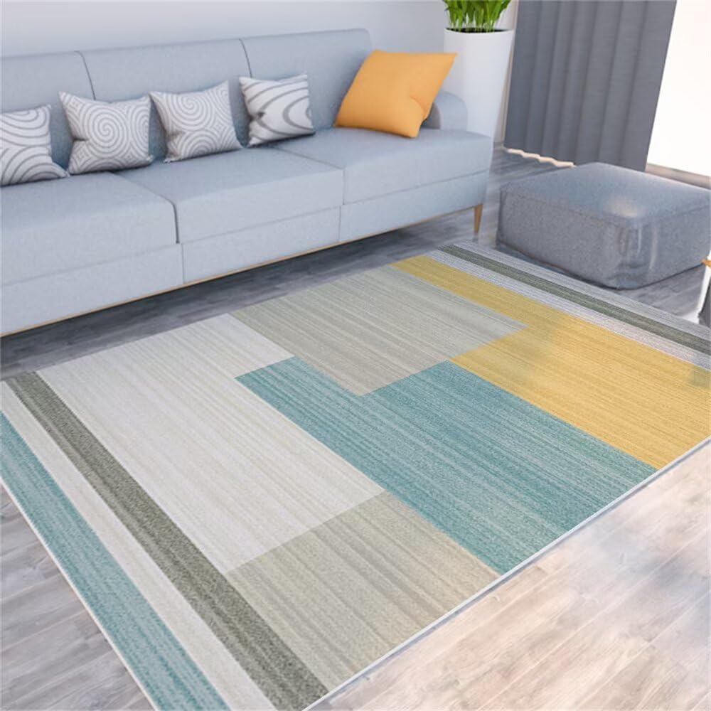 Tapis de salon facile d'entretien lavable pour deco chambre enfant