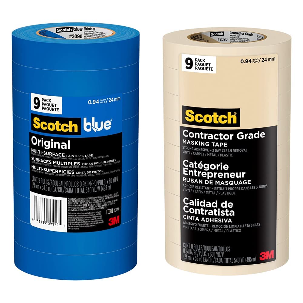 Scotch Painter's Tape Original MultiSurface Painter's Tape, 2090, 9
