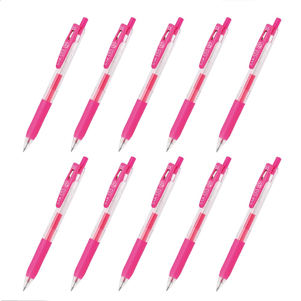 Amazon | ゼブラ ジェルボールペン サラサクリップ 0.5 ネオンピンク