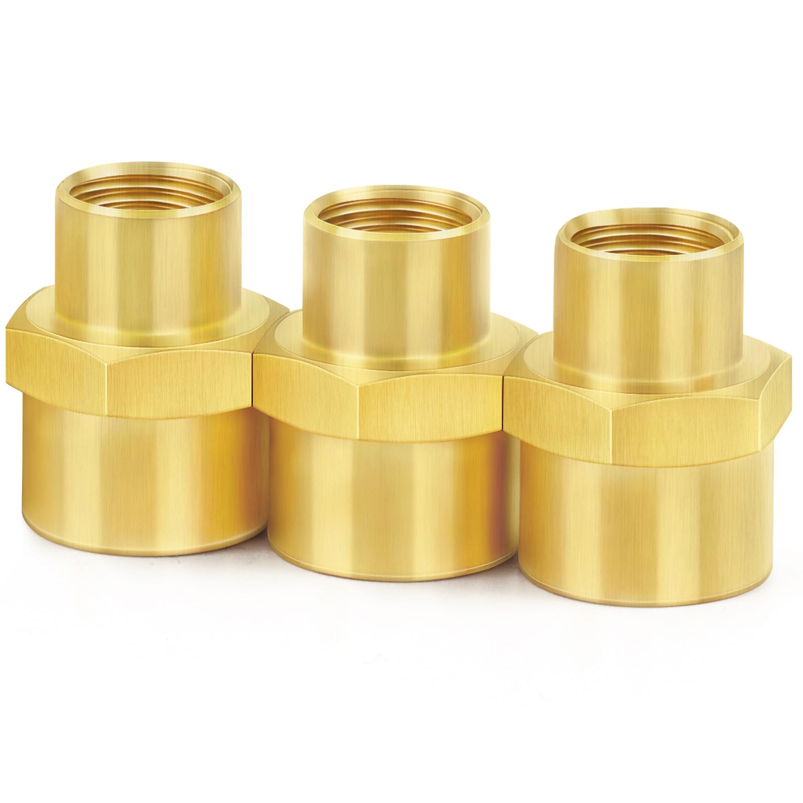 Dixon Brass 1/8 in. NPT Female 9/16 in. Hex Coupling - John M. Ellsworth Company