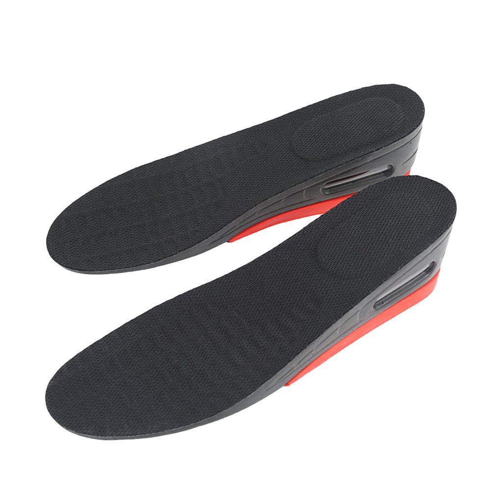 Healifty 2-Layer Air Bubble Cushion Shoe Lift Height Increase Heel Insoles Pair Taller for Men and Women Size L (Red) (B07MQQHWSD) Amazon Price History, Amazon Price Tracker