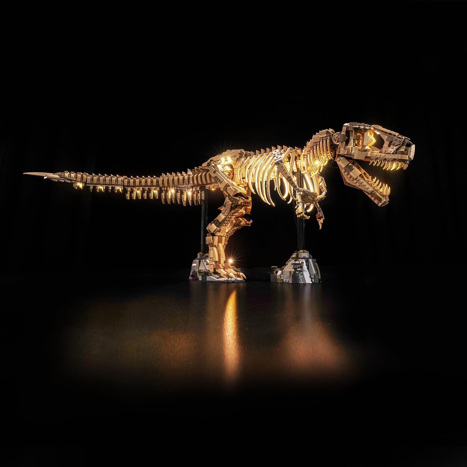Zestaw lampek LED kompatybilny z Lego Dinosaur Fossils: Tyrannosaurus rex 76968 (bez modelu), oświetlenie dekoracyjne do zabawek