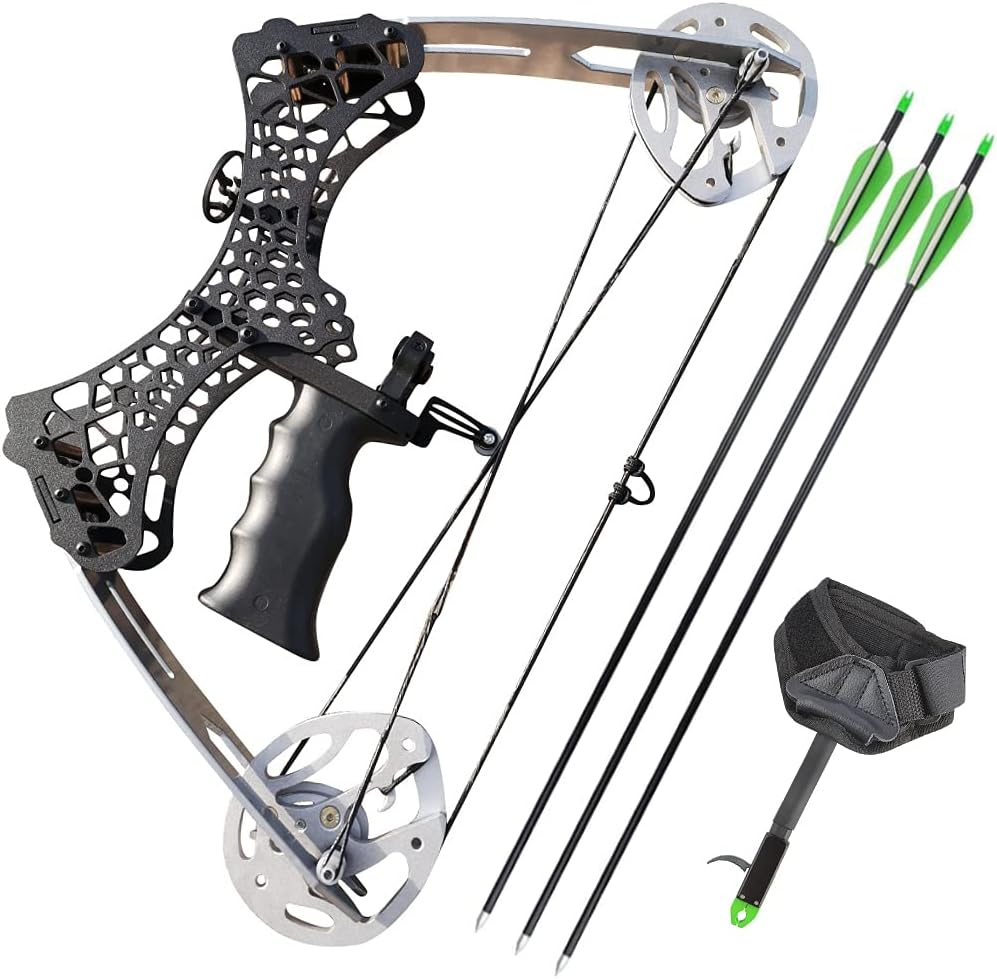 ZSHJGJR Archery Mini Compound Bow and Arrow Set 35lbs Complete Compound