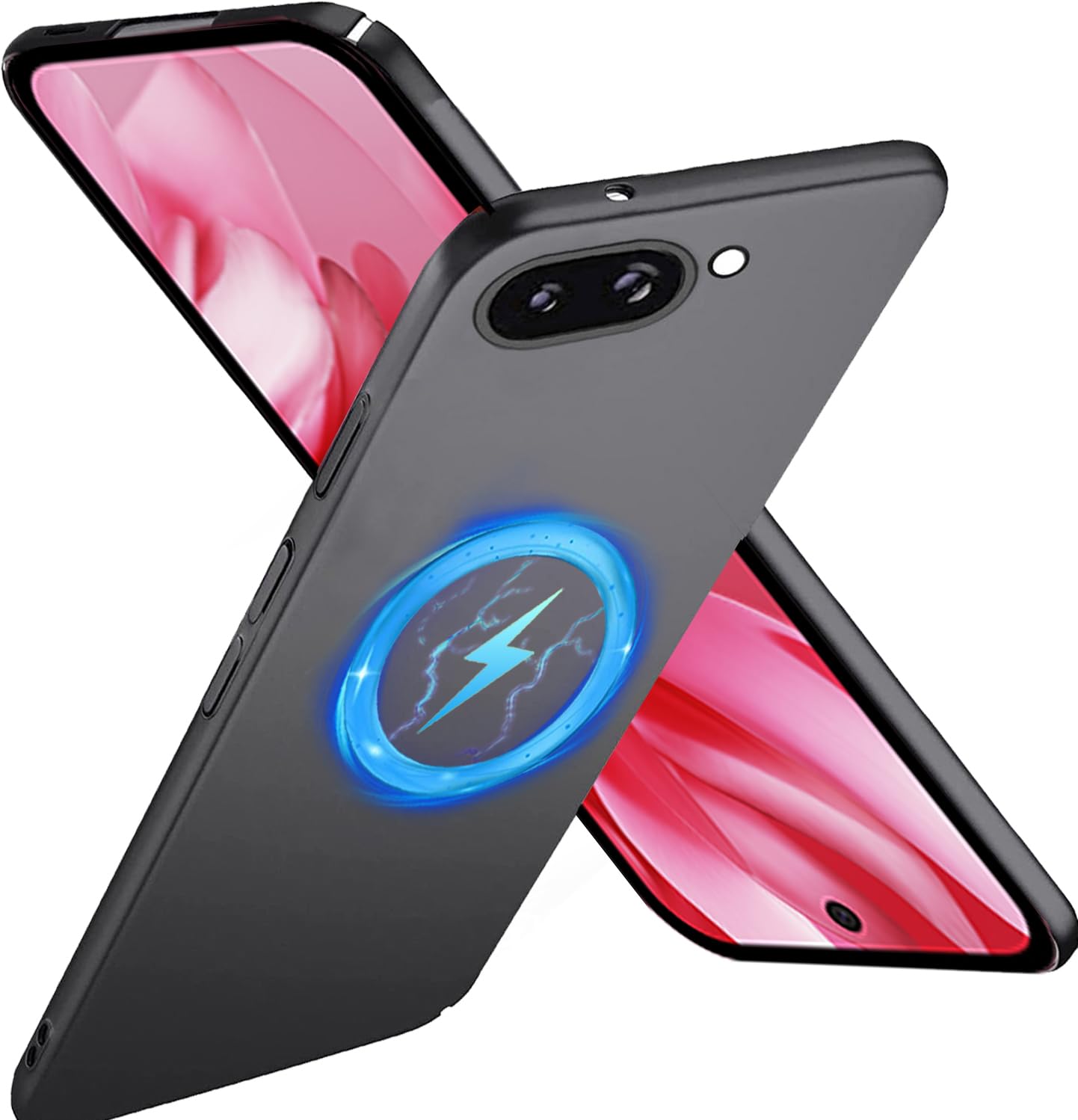 【極薄軽量・マグネット内蔵】Xyddxihan Google pixel9a 用 ケース マグセーフ対応 軽量薄型 シンプル マット質感 さらさら手触り PC製 指紋防止 擦り傷防止 ピクセル9a用カバー シン・フィット ブラック