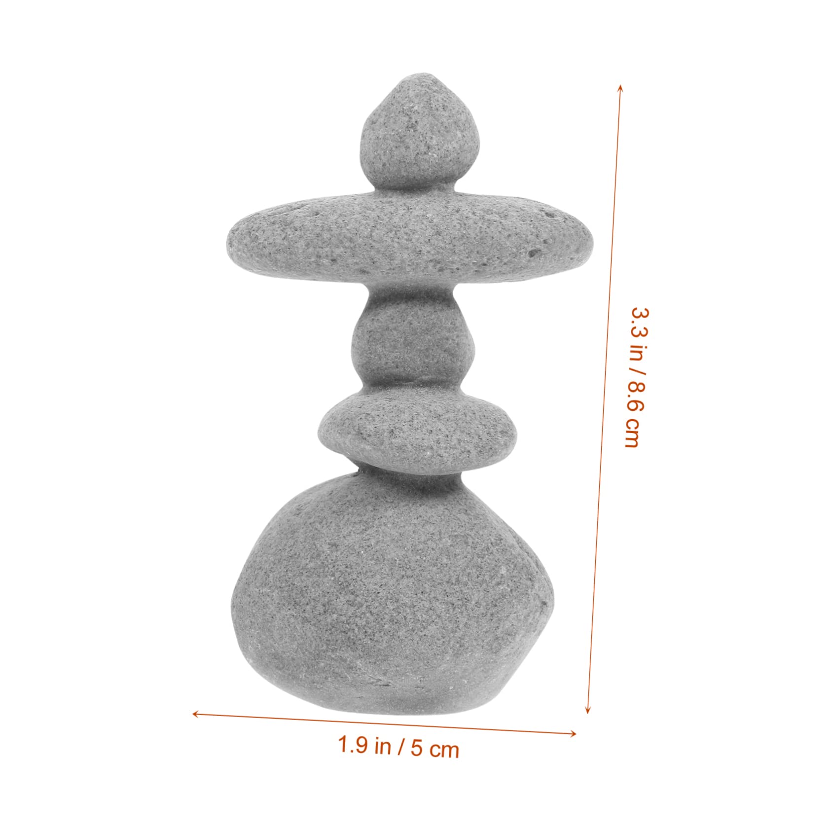 Amazon.co.jp: DECHOUS 石積み石の装飾品 天然選別石 ケルンの積み上げ