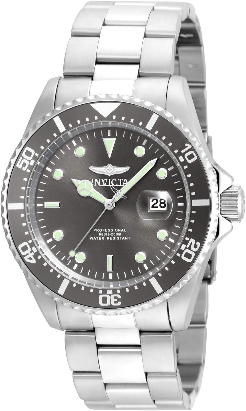 Men's 22019 Pro Diver Analog Display Quartz Silver Watch