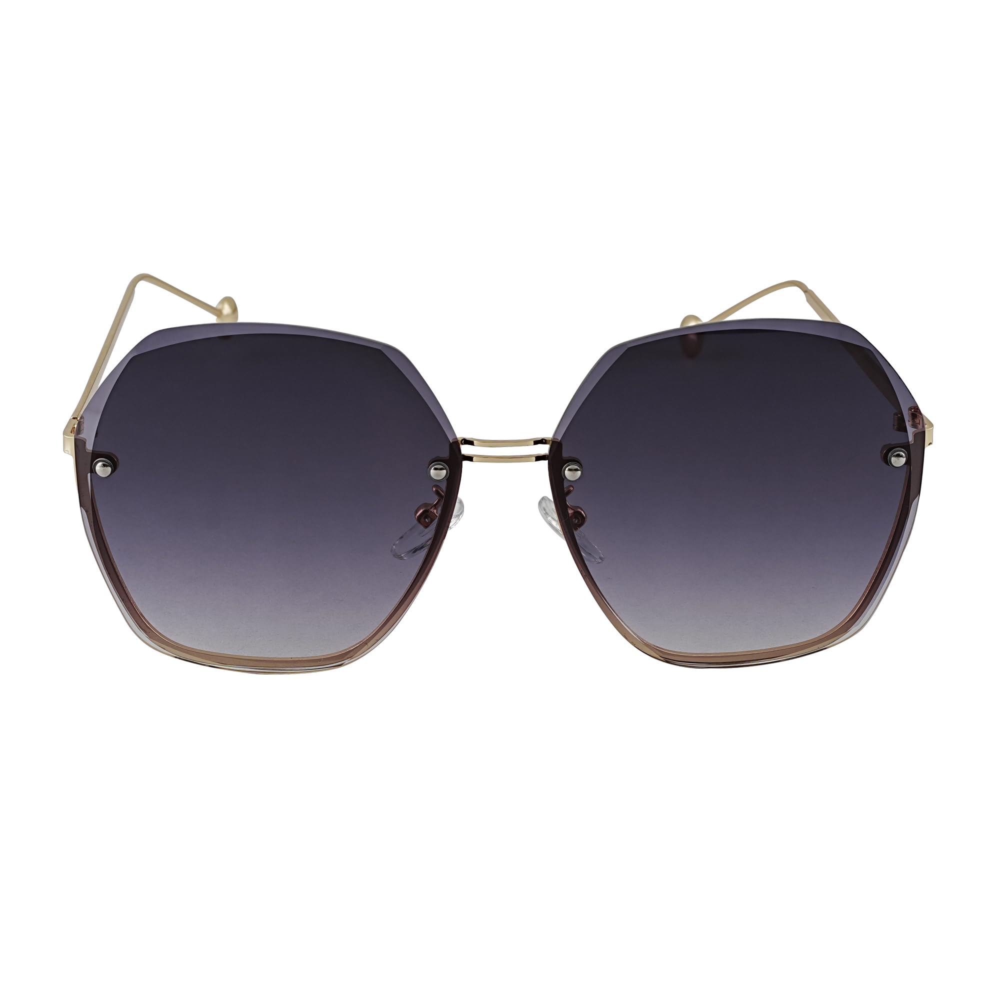 Okulary przeciwsłoneczne damskie, duże, modne, eleganckie, gradient kolorów UV400 + woreczek na okulary przeciwsłoneczne