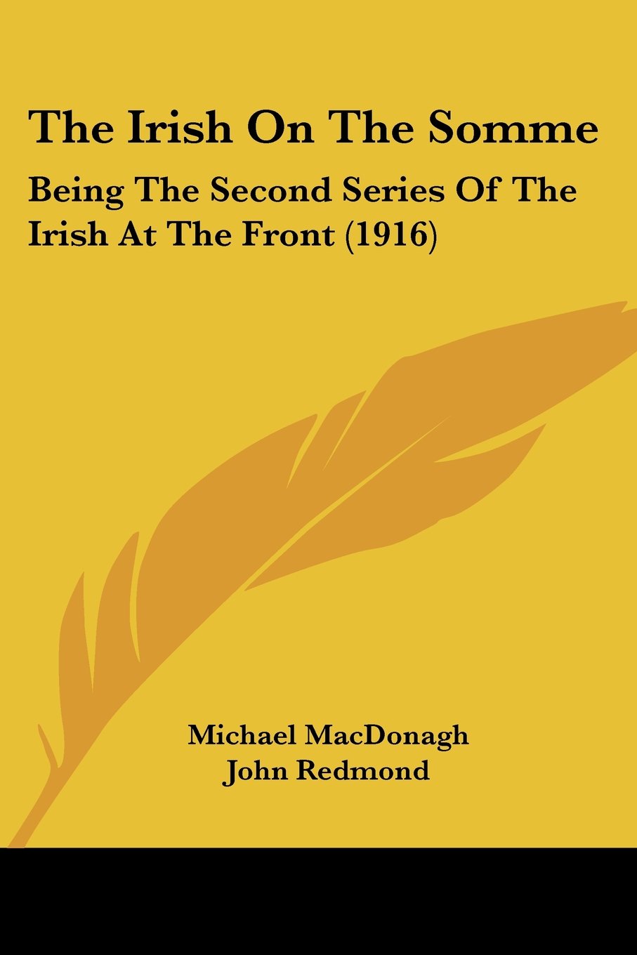The Irish On The Somme: Being The Second Series Of The Irish At The Front (1916)