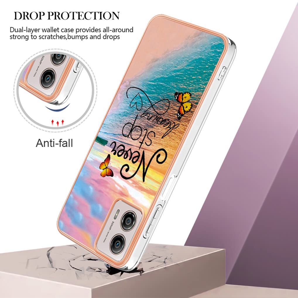 Cover Per Motorola Moto G53 5G – SEAHAI Custodia In TPU Trasparente Con Stampa Colorata Gatto – Ultra Sottile, Antiurto, Supporta Ricarica Wireless - 2