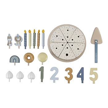 Amazon.com: Little Dutch LD8016 Wooden Blue Birthday Cake
