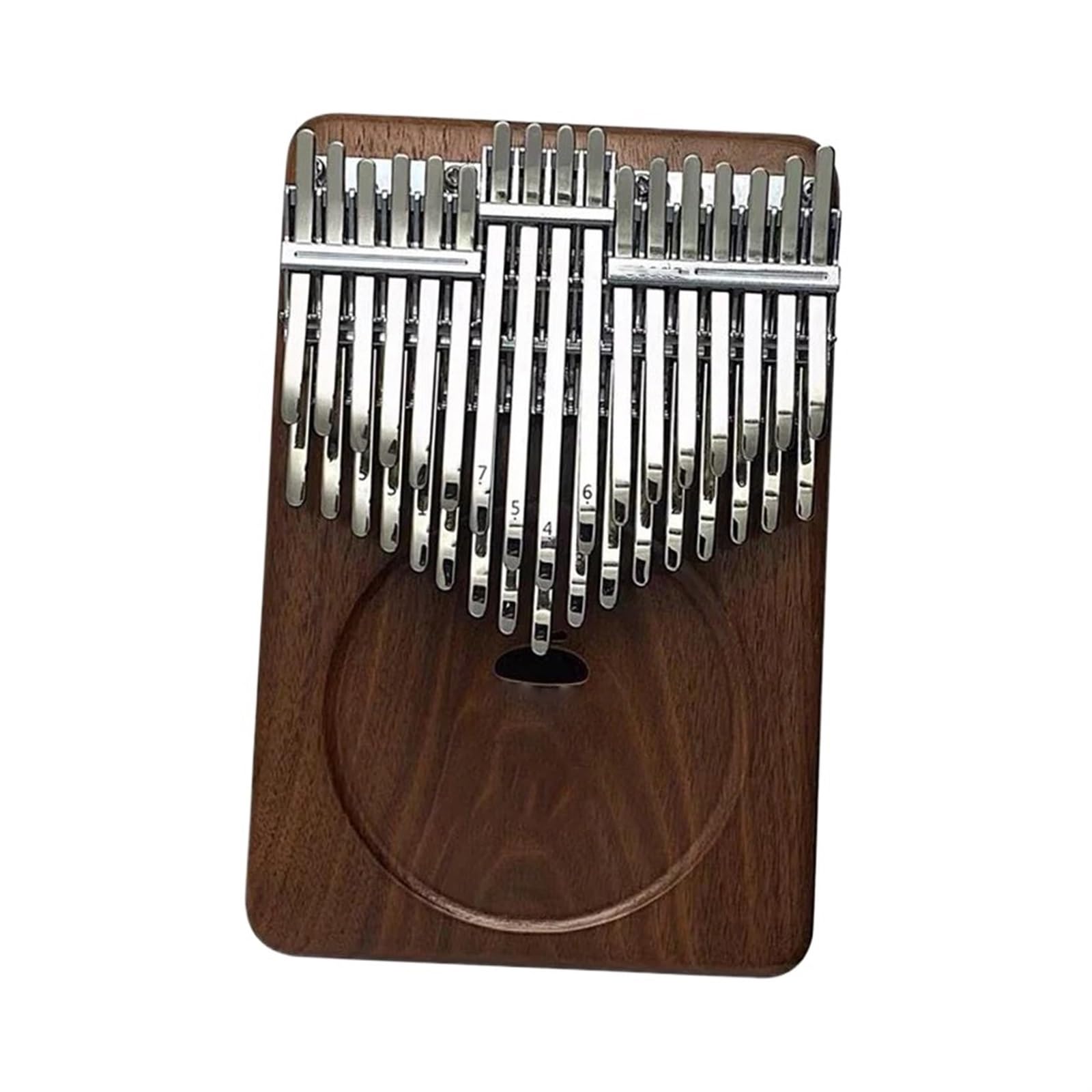 Pianino Kciukowe Kalimba Kalimba Chromatyczna 34 Klawisze C Czarny Orzech Podwójny Kciuk Fortepian Przenośny Kalimba Instrument Muzyczny Klawiatura