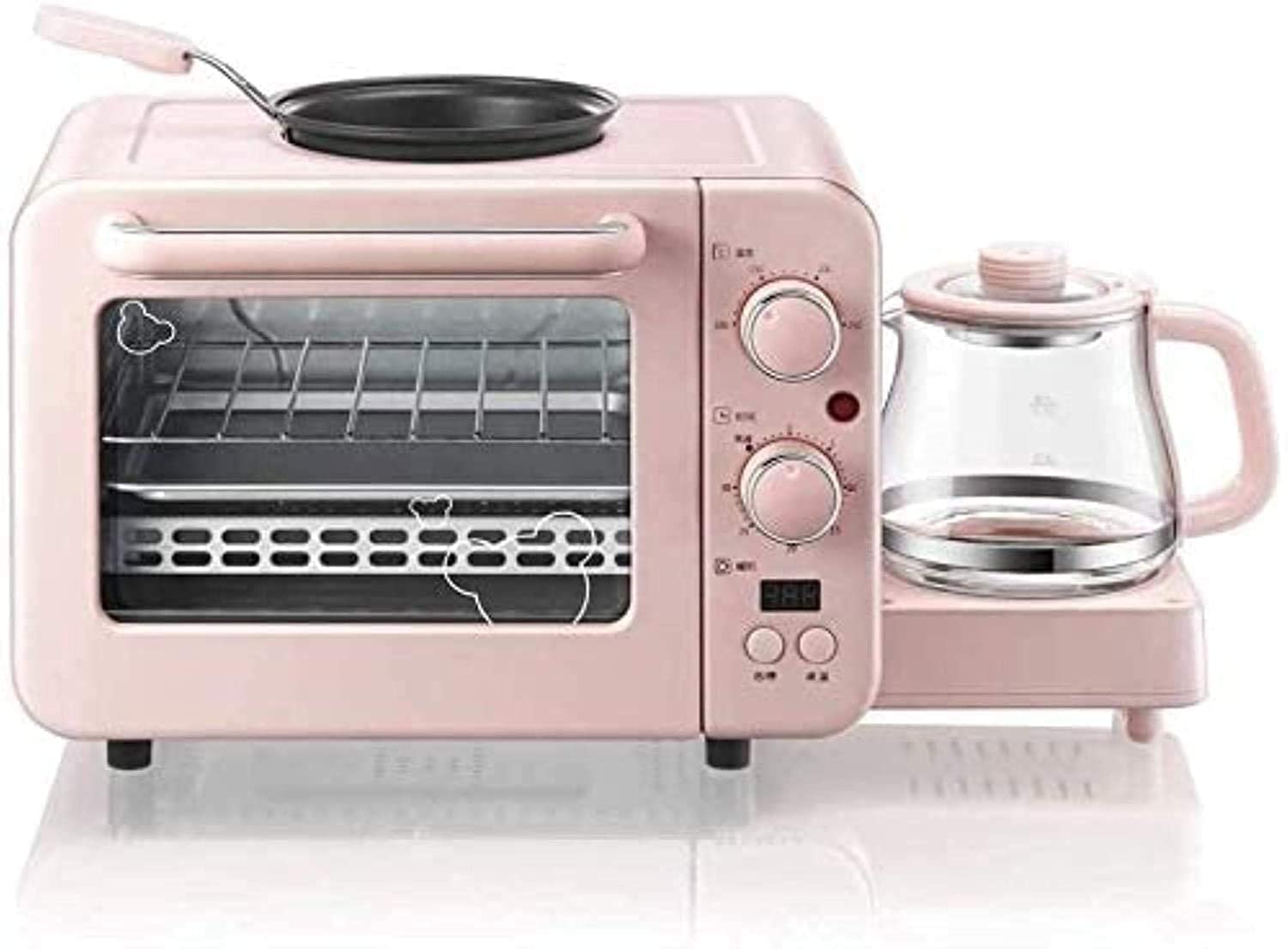 8L máquina de Desayuno hogar Multifuncional Tres en uno Horno eléctrico artefacto Horno eléctrico Mini pequeño automático