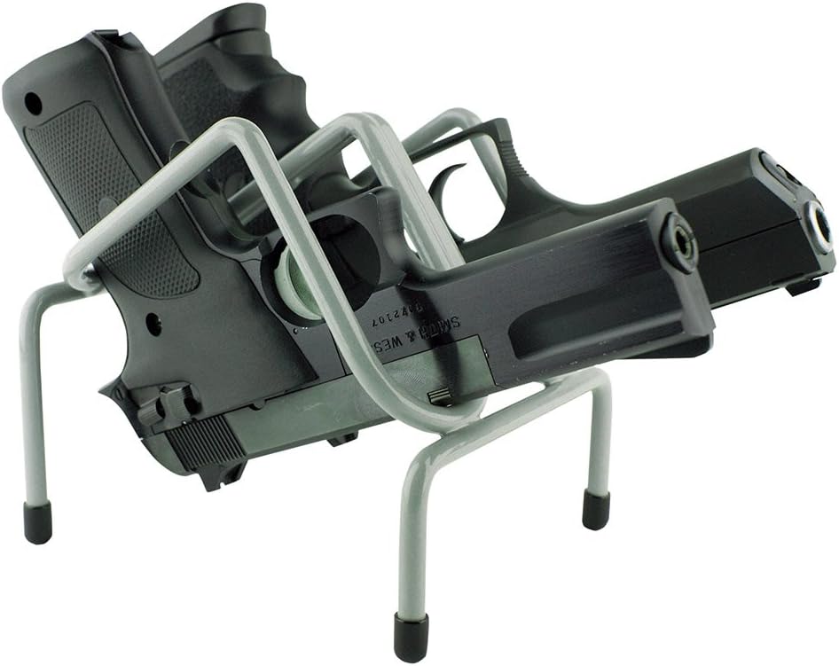 Versatile Rack Vr2 Safe Handgun Rack, 4.75"X5.25"x5.5", Gray, Holds 2 Guns
