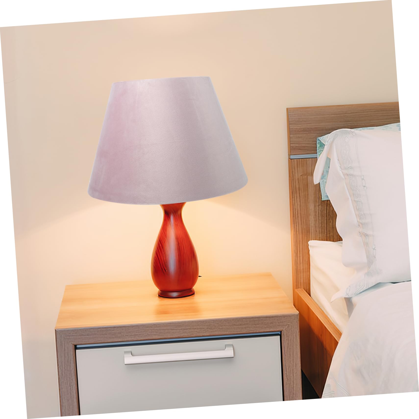 NUOBESTY Pantalla De Franela De Lámpara Para Lámpara De Escritorio Compatible Bases Dormitorio y Sala De Estar
