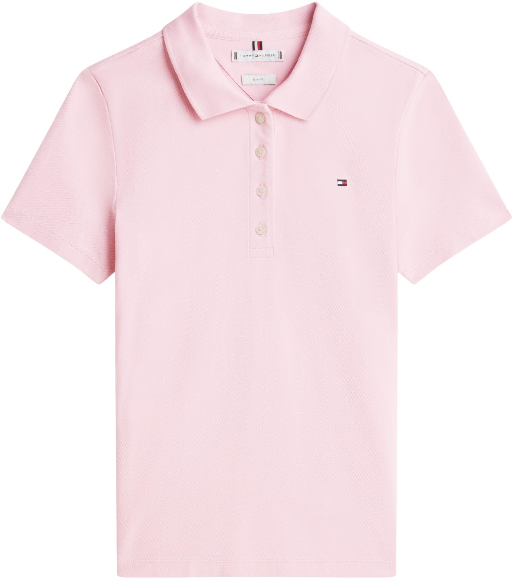 Tommy Hilfiger Polo de Manga Corta para Mujer Slim Fit