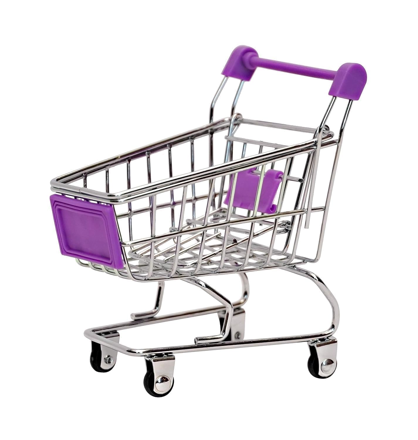 Portible Mini Supermarket Shopping Cart Trolley Baby Toy Trolley Wonderful Gift and Toy for Children - Random Color Storage Toy (Pack of 1)
