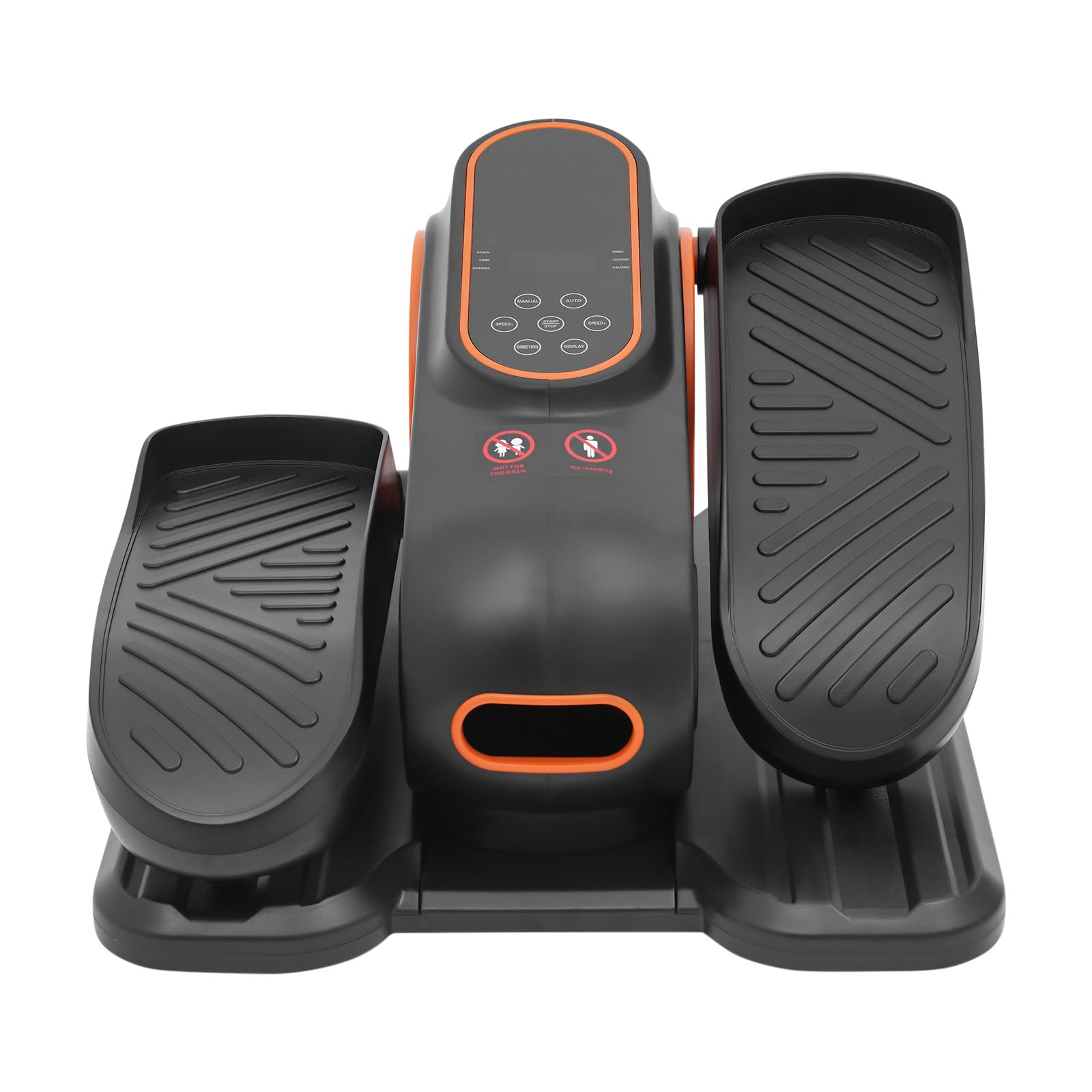 Entrenador elíptico eléctrico debajo de la mesa, pedalera portátil con control remoto, entrenador de escritorio para ejercicios de piernas y brazos, negro