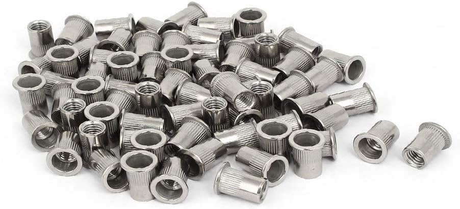 New Lon0167 M10x21mm Stainless Featured Steel Straight Knurled reliable efficacy Rivet Nut Insert Silver Tone 130pcs(id:ab4 78 0c cb4)
