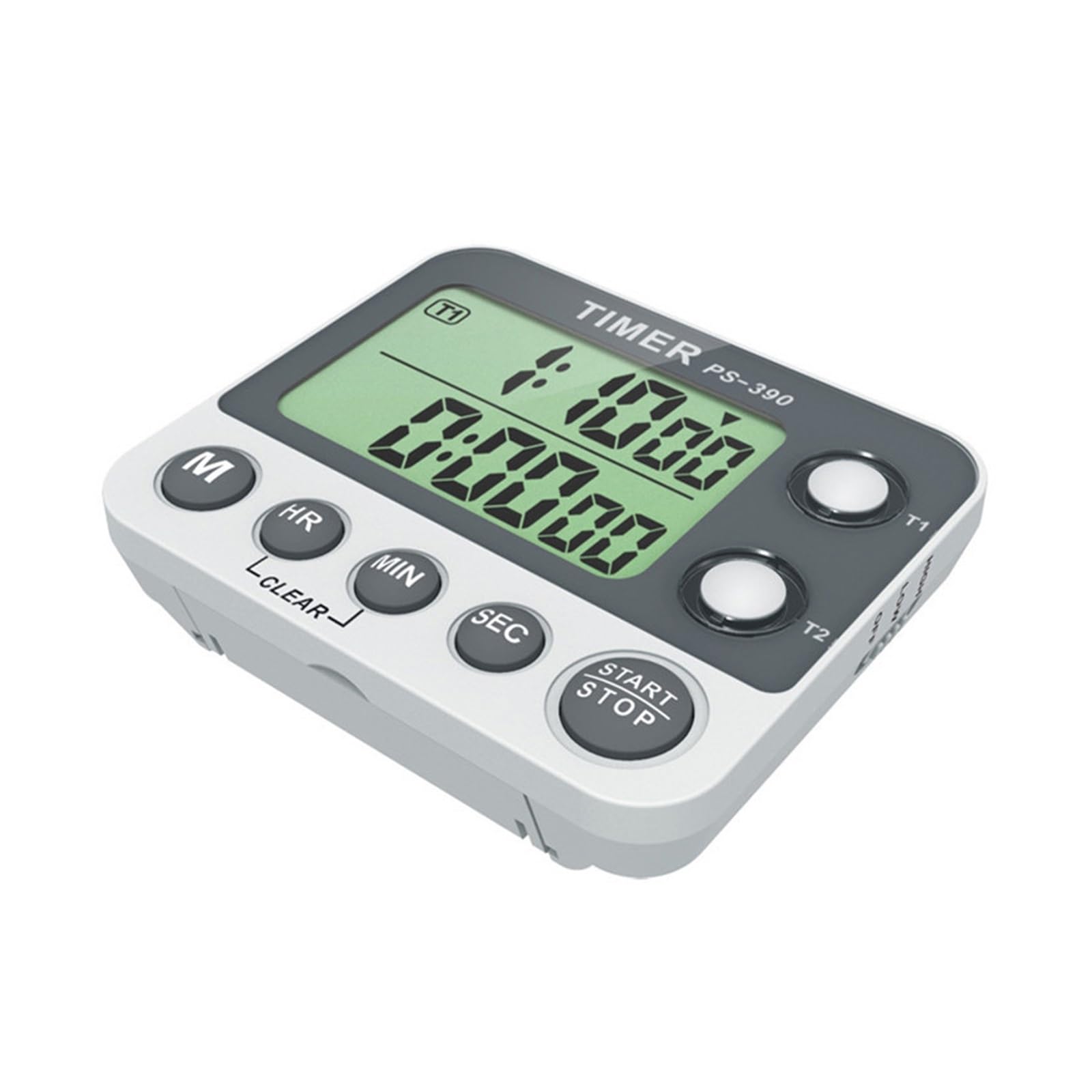 1/100 Centisecond Timer Stopwatch Kitchen Cooking Portable Digital Electronic 2Group Countdown Alarm Clock Reminder Reliable Efficient