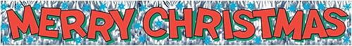 Beistle 20880 Bannière métallique Merry Christmas
