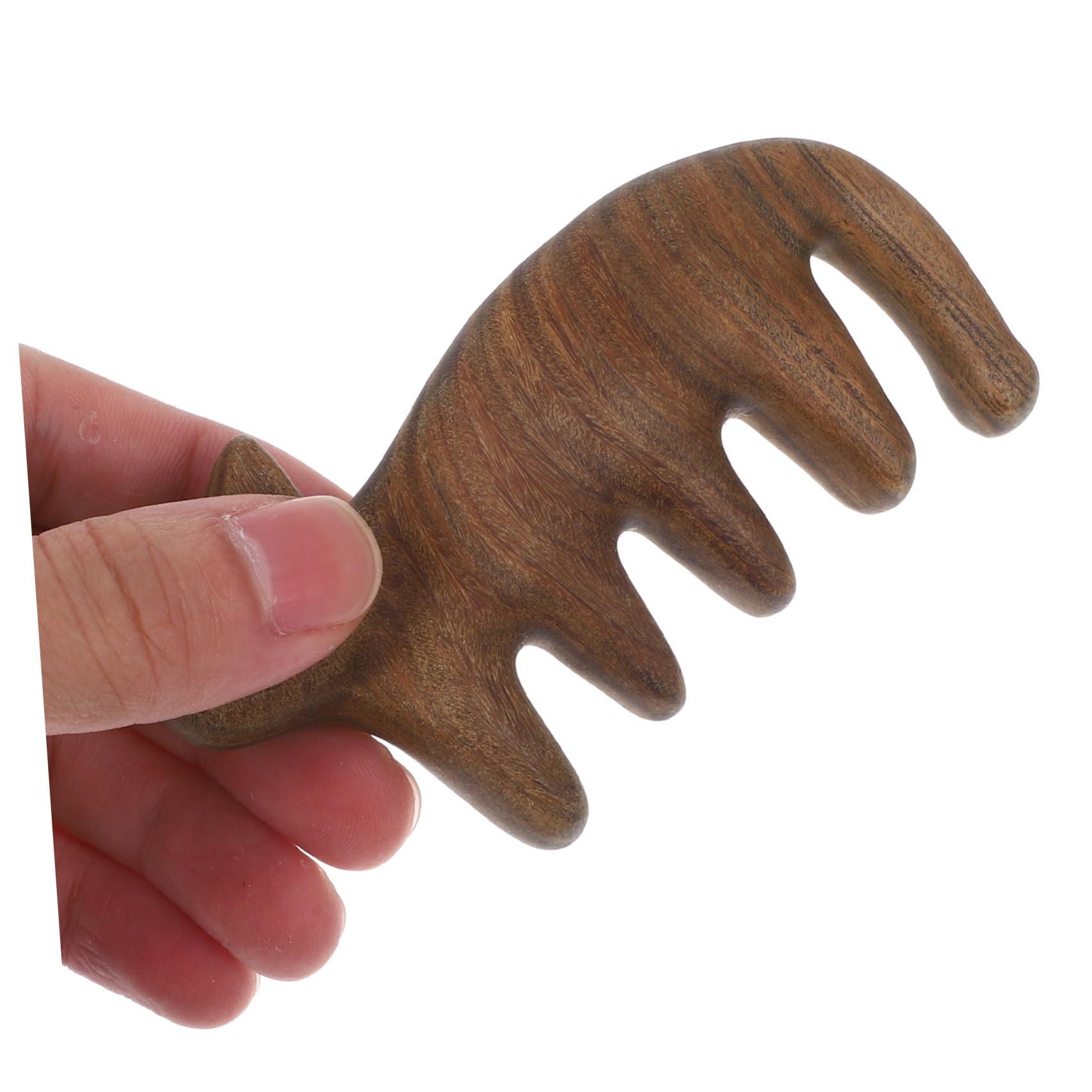 3piezas Masajeador De Cabelludo De Madera Forma De Gato Herramienta De Masaje Para Cuidado Cabeza Peine De Masaje Ligero y Adorable Para y Relajar La
