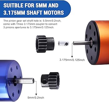 Amazon.com: RC Metal Steel 54T 32P Spur Gear with 15T/17T/19T