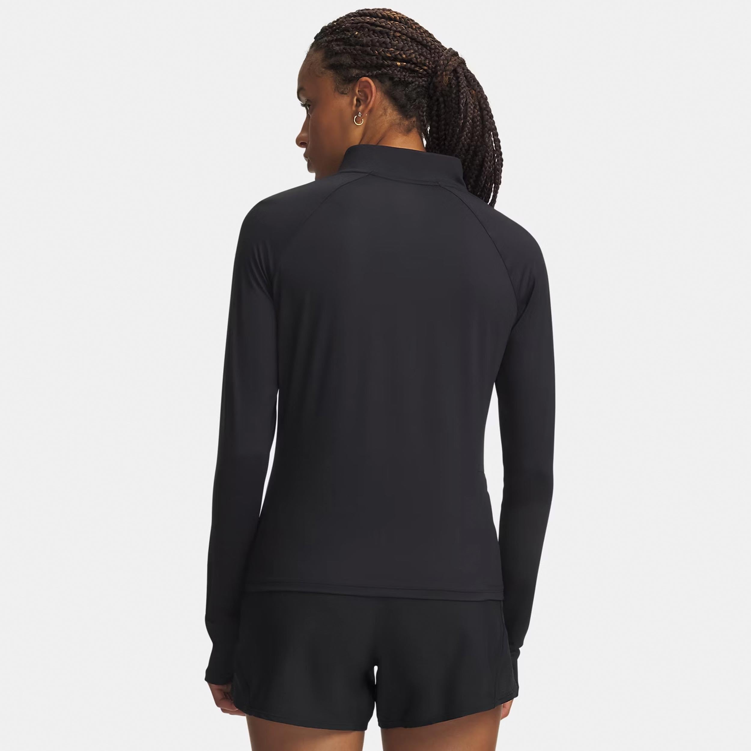 Under Armour Velociti koszulka do biegania z zamkiem błyskawicznym damska czarna - czarna XS