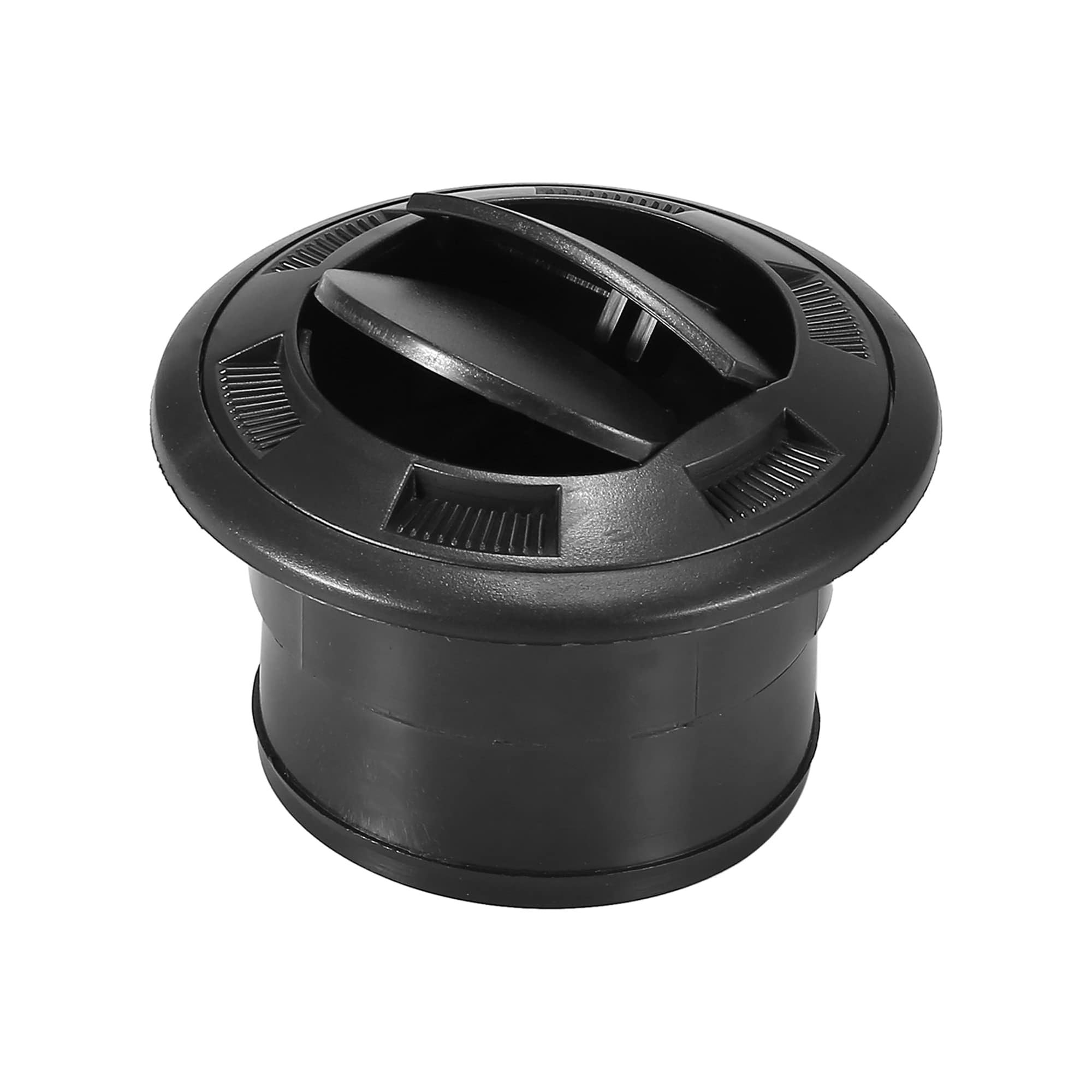 MACHSWON 75mm Universal Black Air Conditioning Vent Outlet Louvered Deflector for Car RV Marine Boat Yacht Bus ABS Dash Cool Air Vent Replacement