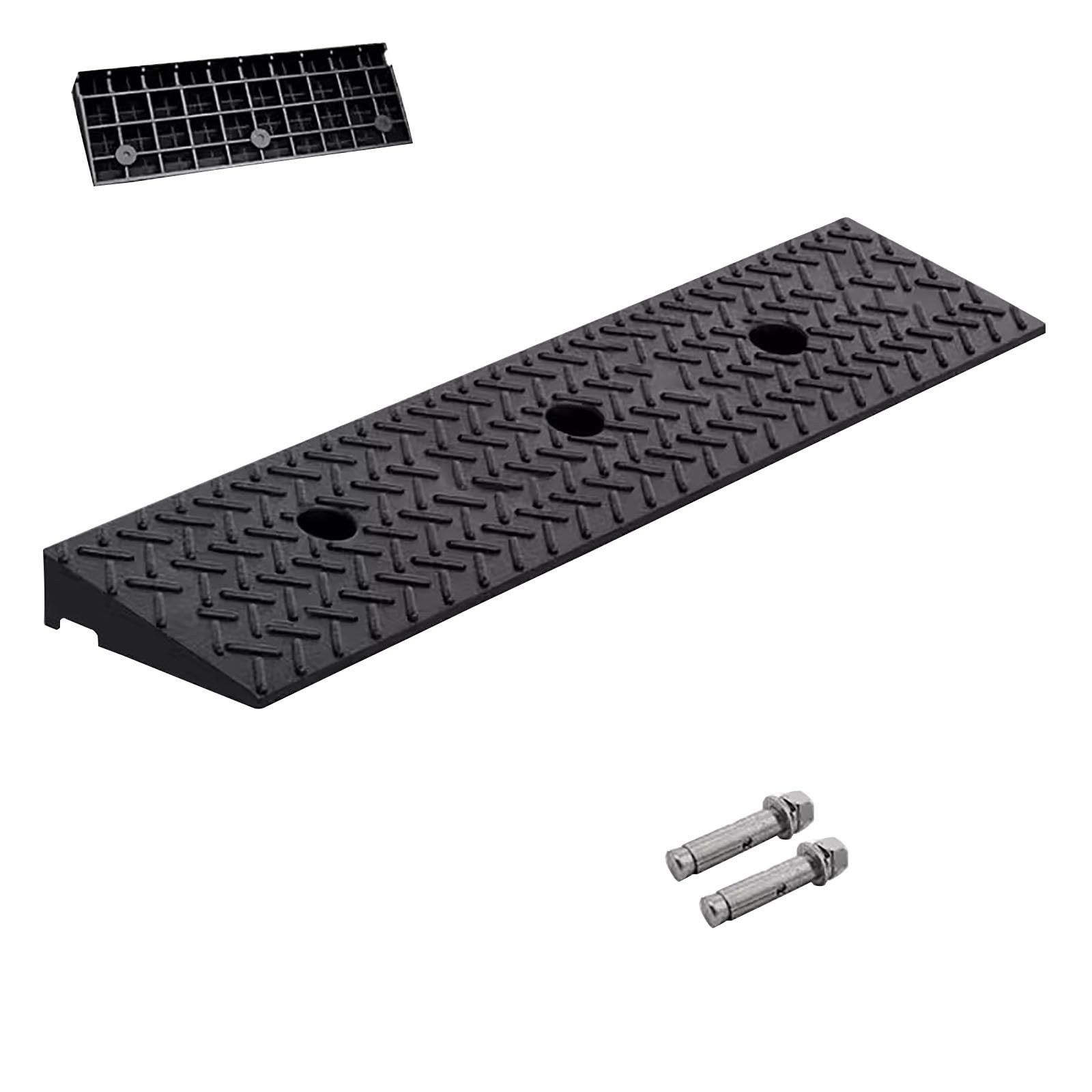 Rampa de Entrada Para Vehículos, Rampa de Garaje, Alfombrilla de Goma Para Escalones, Rampa Elevadora Para Automóviles, Rampa Para Vehículos, Negra, Adecuada Para Automóviles(100*25*10cm/39.4*9.8*3.9i