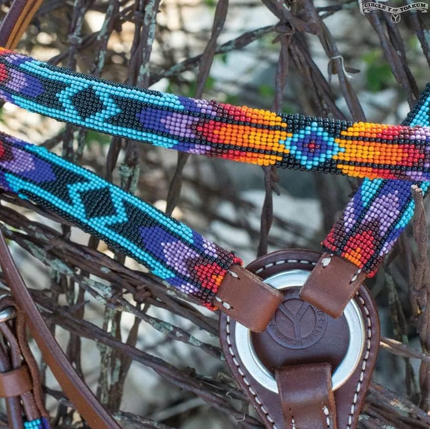Circle Y Infinity Wrap Browband Headstall, Western Headstall, Bridle, Headstall, Leather Headstall, Leather Western Headstall, Headstall for Horses