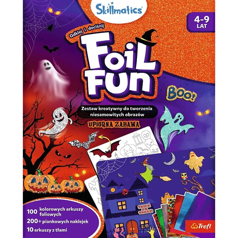 Skillmatics - Foil Fun: Spooky Fun - Creative Set, Film Decorating Technique, for Children from 4 years