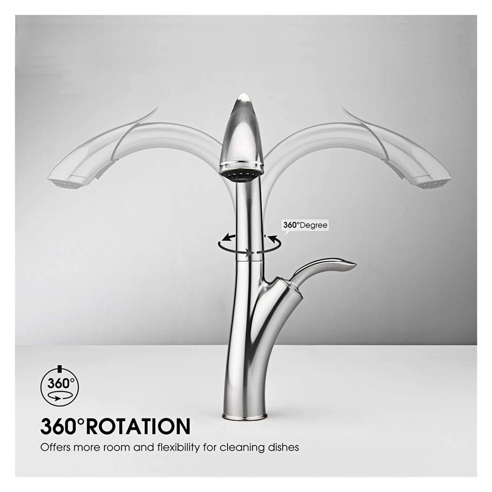 LAMGUL Grifo Grifo de Cocina de Lujo - Diseño extraíble Control único Manija única Frío y Caliente Control Dual Grifo para Fregadero de latón Grifos Grifo de Agua