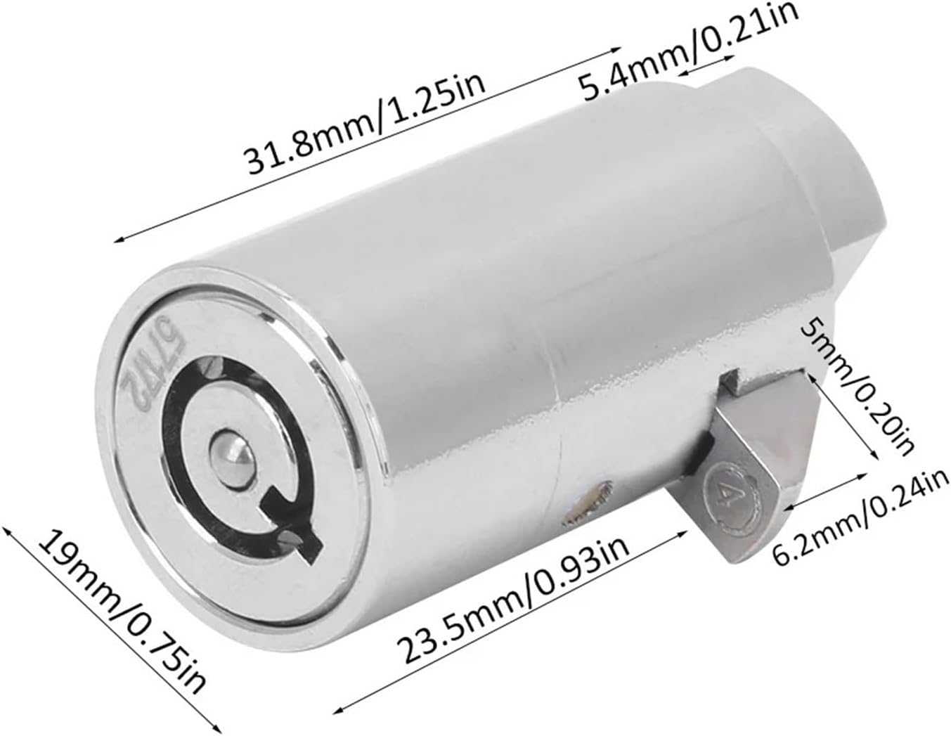 1PCS Universal Vending Machine Tubular Lock with Key