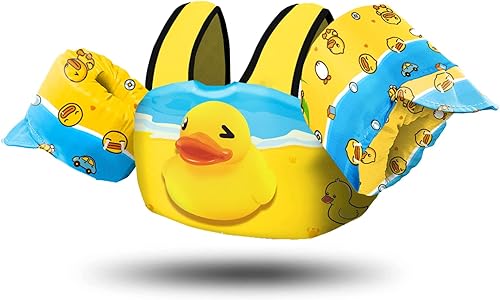 Miniatura 21 de Chriffer - Chaleco salvavidas para niños de 30 a 55 libras, flotadores con arnés de hombro con alas de brazo para niños y niñas de 2, 3, 4, 5, 6, 7