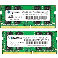 16GB DDR4 19200S PC4 2400 2X8GB SODIMM, DDR4-2400MHz PC4-19200