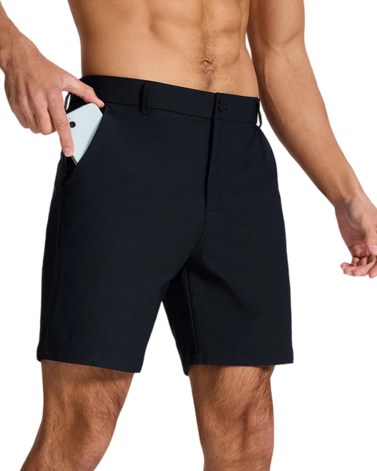 Men's Classic Fit 7/9/11 Inch Golf Shorts Lightweight Long Stretch Hiking Short with 4 Pockets for Casual Work