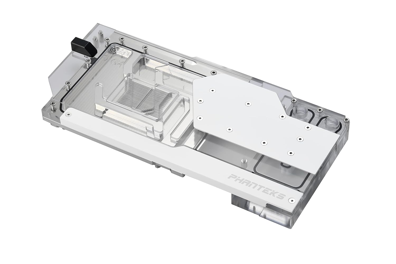 Phanteks Glacier G40 ASUS GPU Block top view