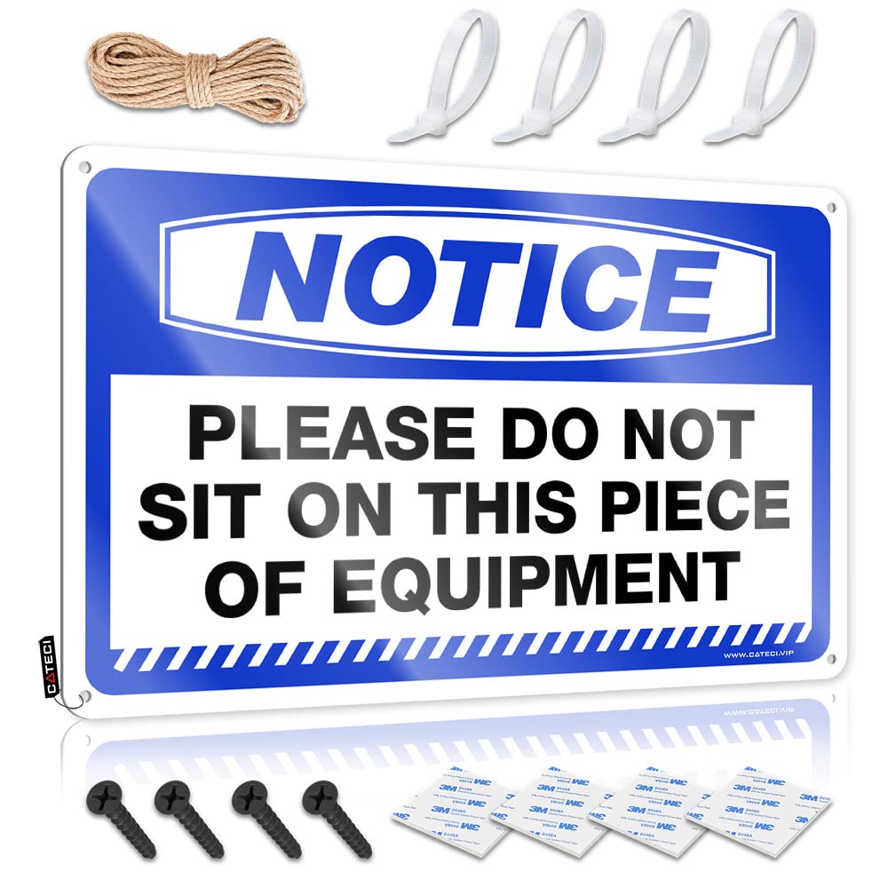 STWNVOITV Bar Rules Sign Notice Please Do Not Sit On This Piece Of Equipment Tin Sign Bar Mirrors For Man Cave In Home Bar Signs(30X40CM)
