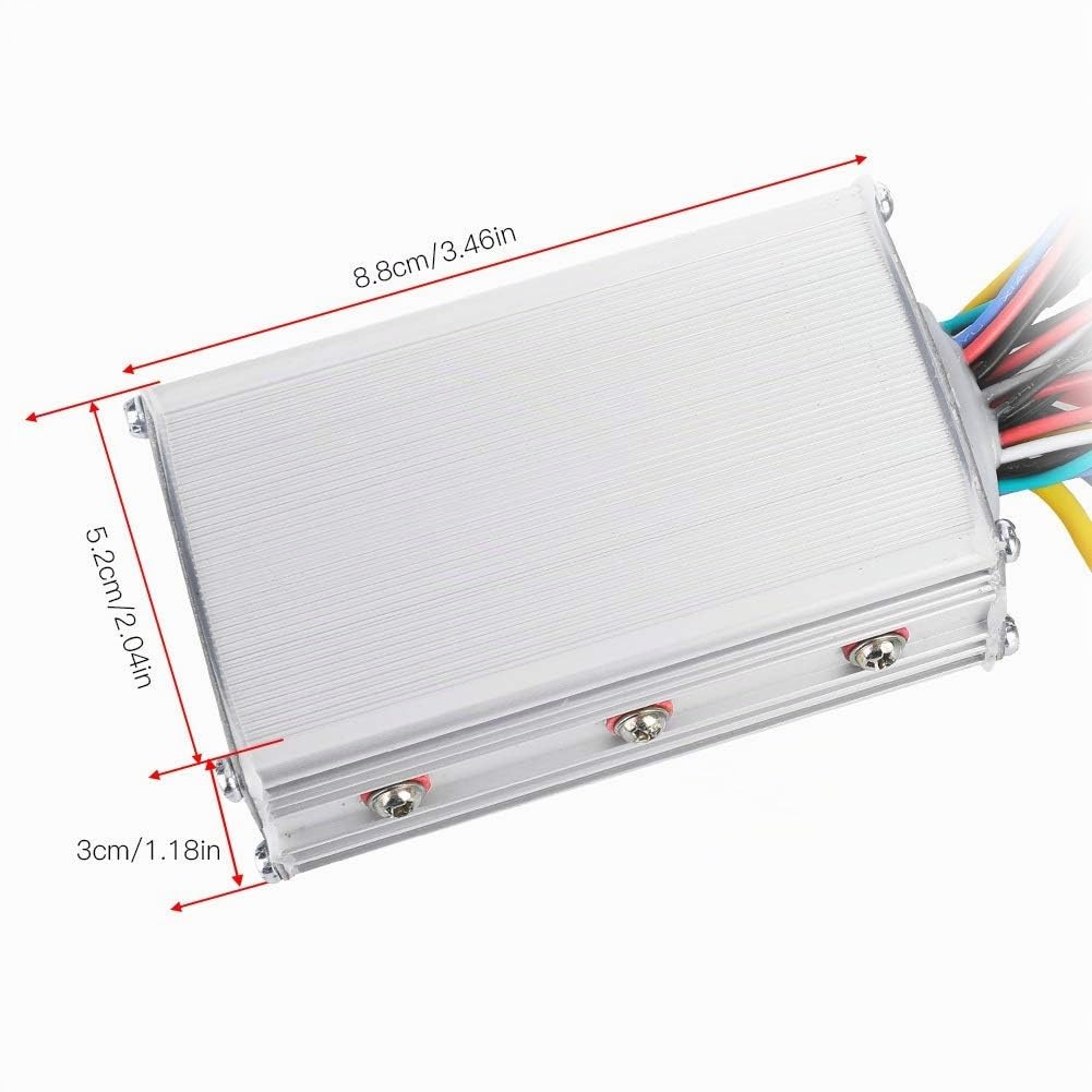 MAGT Kit de Contrôleur de Moteur sans Balai de Vélo Électrique, 24V 36V 250W 350W Contrôleur de Vitesse Moteur avec Panneau d'Affichage LCD Étanche pour Trottinette Électrique