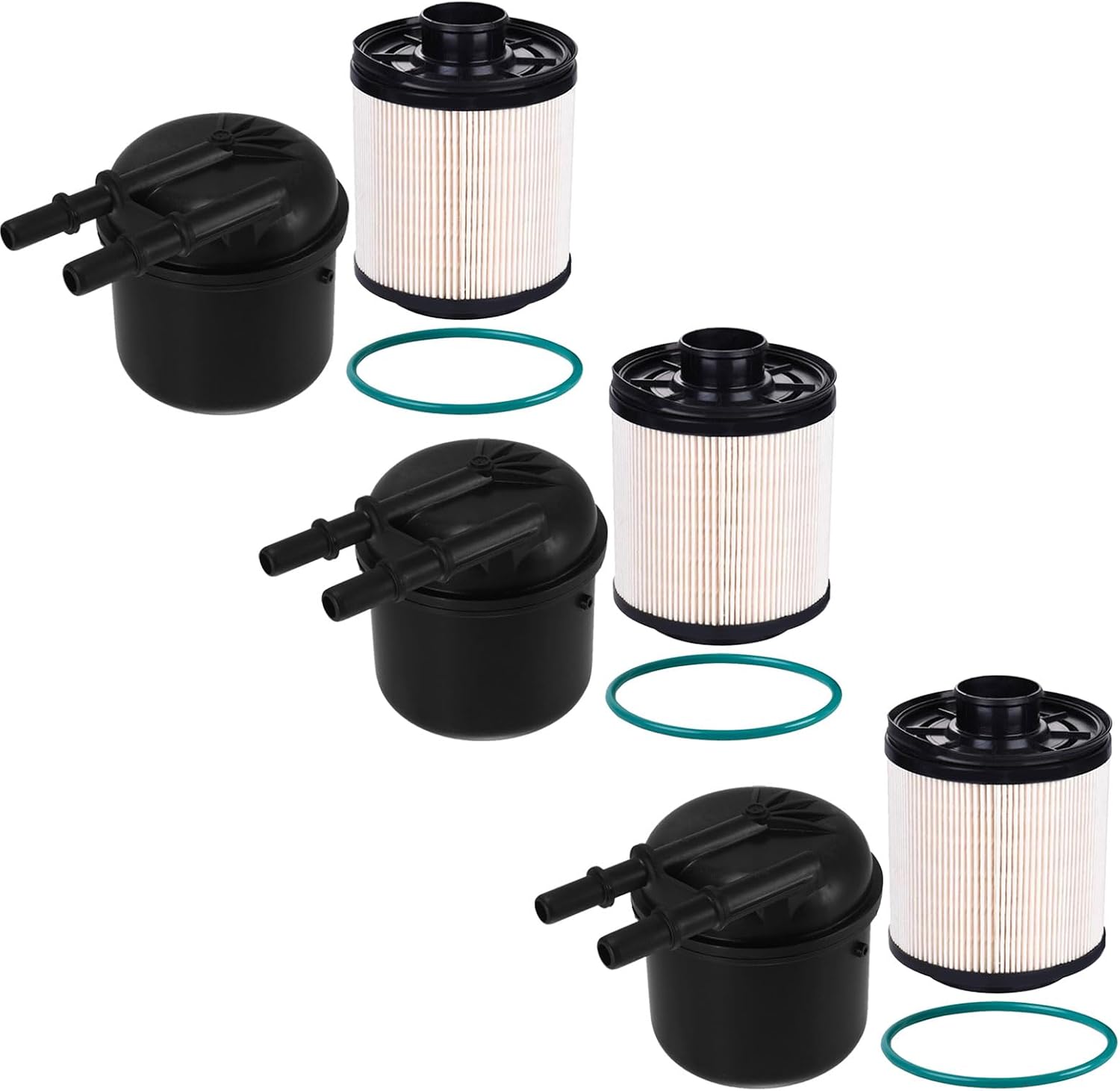 FD4615 Fuel Filter Compatible with 2011-2016 Ford F-250 F-350 F-450 F-550 Super Duty 6.7L V8 Diesel Replace BC3Z9N184B FD-4615 BC3Z-9N184-B PACK OF 6